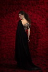 Mehek 1232 A To 1232F Satin Silk With Hand Work Jerquen Work Saree Suppliers In India